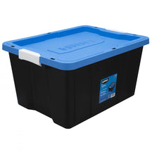Picture of 17 Gal Heavy Duty Stackable Latching Black Plastic Storage Box
