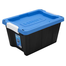 Picture of 5 Gal Heavy Duty Black Latching Plastic Storage Tote Box